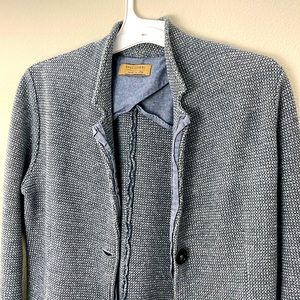 Falconeri fitted cotton and linen blazer